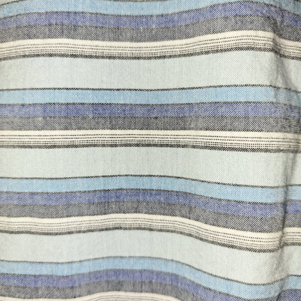 Columbia Men's Thompson Hill Yarn Dye Short Sleeve Azul Stripe Shirt XXL - Picture 6 of 9